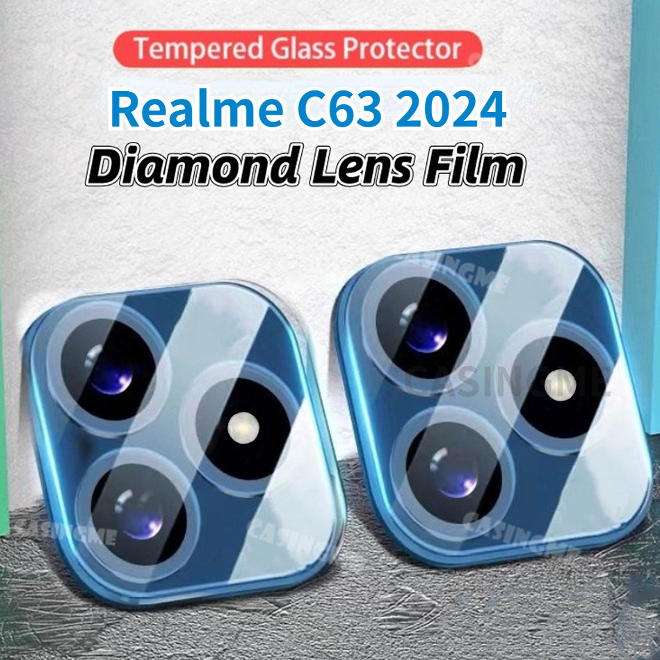 Realme C63 2024 3Dกล้องเลนส์ProtectorใสกระจกนิรภัยสําหรับRealme C63 4G RealmeC63 C 63 63C NFC 4G 5G 
