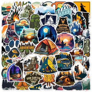 ❉ สติ๊กเกอร์ Outdoor Camping Art Series 01 ❉ 50 ชิ้น/เซ็ต DIY แฟชั่นสติ๊กเกอร์ Doodle กันน้ํา