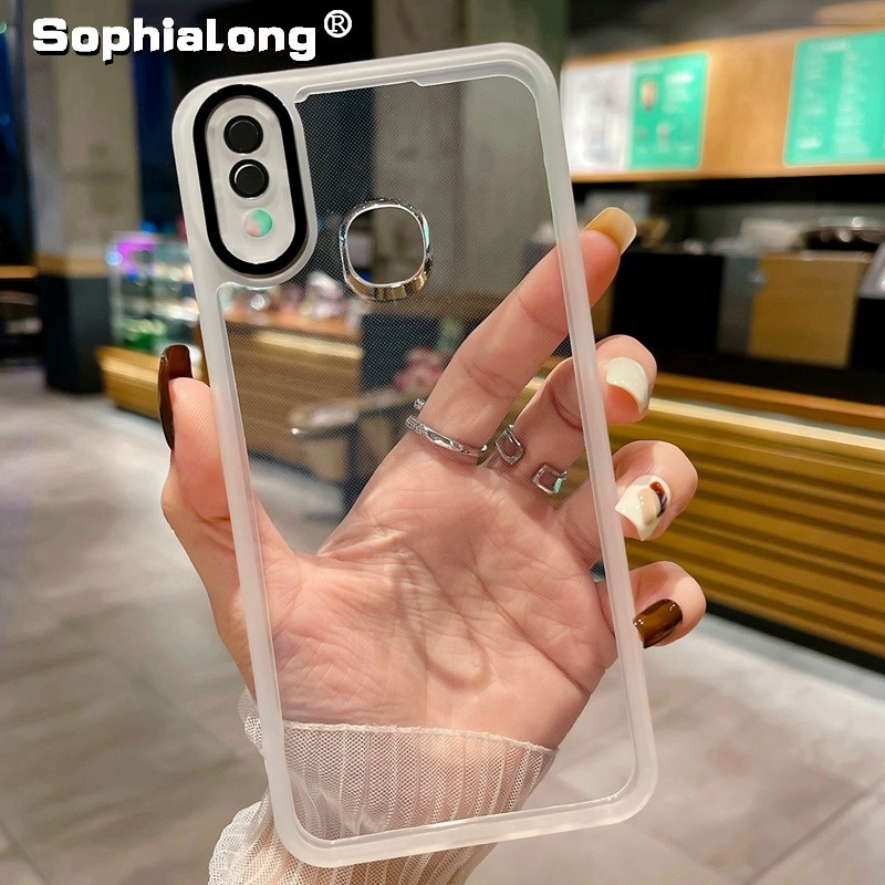 Vivo 1723 1726 1727 1816 1811 1817 1820 1807 V9 Y85 Y95 Y91 Y91i ปลอกนุ่มเลนส์กล้องใสป้องกันปกหลัง