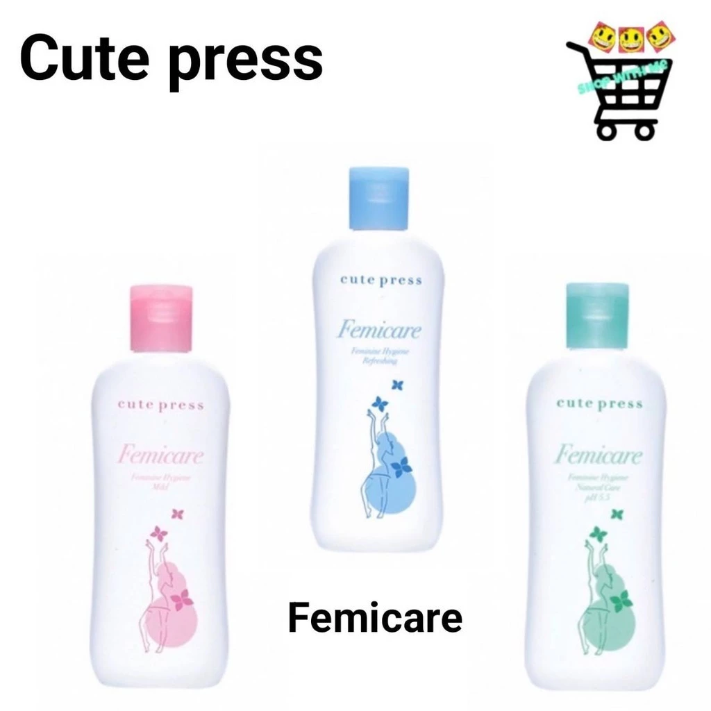 น้ำยาอนามัย Cute Press Femicare Feminine Hygiene Mild ขนาด 100 ml ผลิตภัณฑ์ ทำความสะอาดจุดซ่อนเร้น