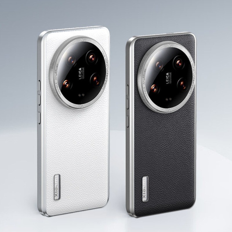 สําหรับเคสโทรศัพท์ Xiaomi 14 Ultra, สําหรับ MI 13 Ultra 12sUltra ธุรกิจลายลิ้นจี่ผิวหนังใหม่ PC ปกแข็ง