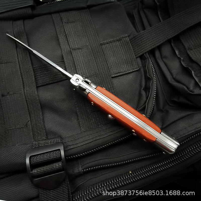 Mafia Outdoor Folding Knife Wild High Hardness Self-Defense Tool Camping Knife Italy Ack Fruit Knife