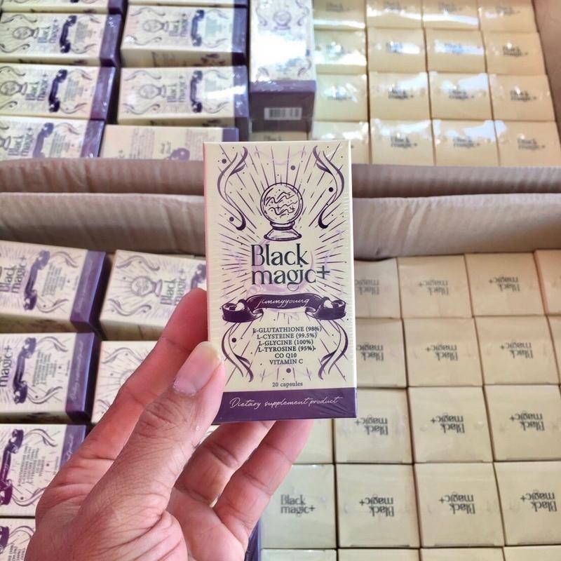 พร้อมส่ง ของแท้ | Black magic gluta แบล็คเมจิกกลูต้า กลูต้าเม็ดดำ (แบบแคปซูล)