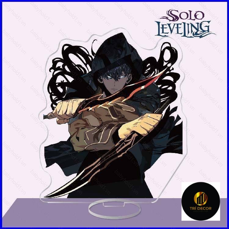 Solo Leveling อะนิเมะรูปของเล่นอะคริลิคขาตั้งแผ่น Sung Jin-woo Sung Jin-ah Yoo Jin-ho