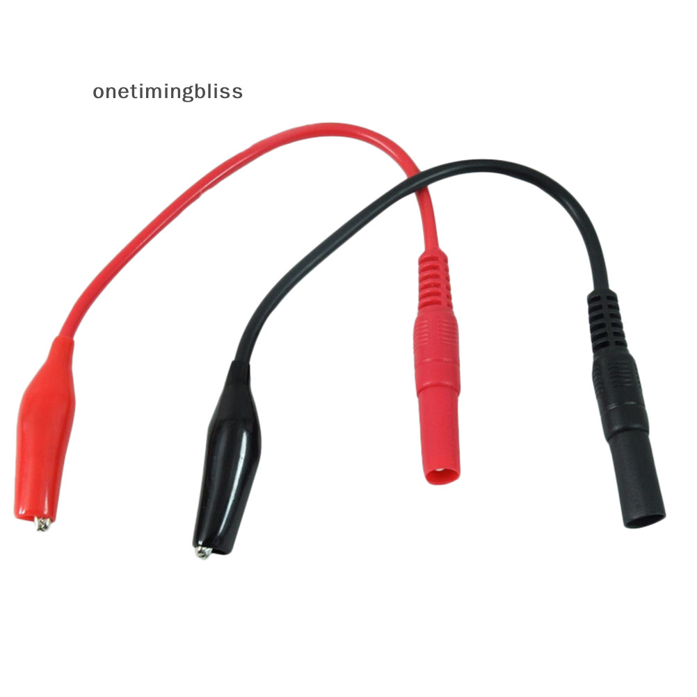 Onetimingbliss 1 คู ่ Multi เมตรทดสอบตะกั ่ วและจระเข ้ คลิปจระเข ้ สําหรับ Fluke Vichy เมตร OTI