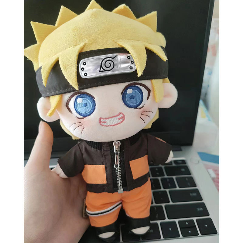 พร้อมสต็อก Naruto สินค้า 20 ซม. Hatake Kakashi Cotton Doll Sasuke Naruto Plush Doll Free Girl LJ321t