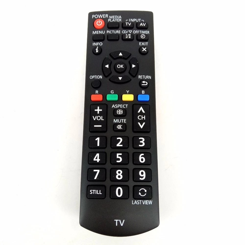 รีโมทคอนโทรล Panasonic N2QAYB000823/RM-1020M N2QAYB000825 ทีวี TH-32A401D. ไทย-32A405D. TH-42A410D. 