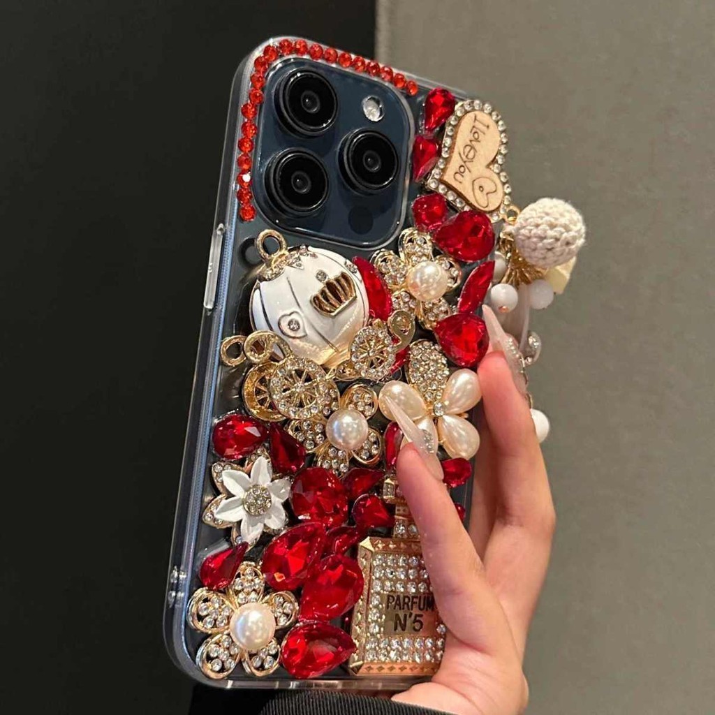 Glitter Rhinestone ฟักทองเคสโทรศัพท์รถยนต์สําหรับOppo Reno 15 Pro Max 16F 15F 14F 14 13 12 11 Pro 13