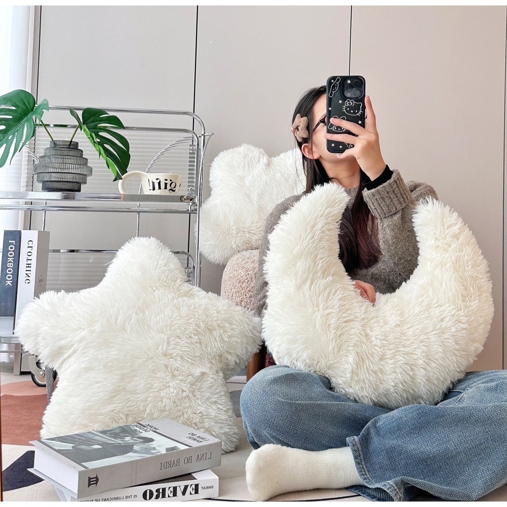 Dreamerhouse Moon หมอนโซฟาห้องนั่งเล่นตกแต่งหมอน Star หมอน Bay Window Tatami Cushion