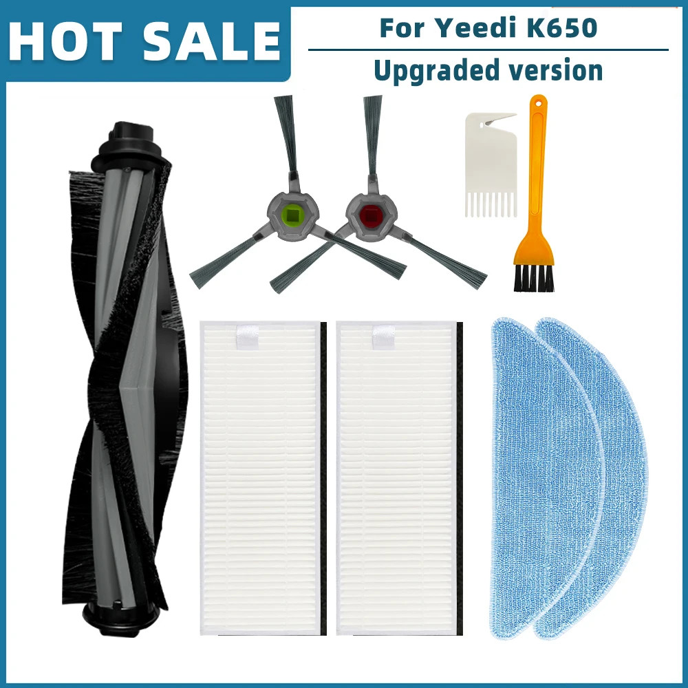 เปลี่ยนสําหรับ Yeedi K650 เครื่องดูดฝุ่นหุ่นยนต์อุปกรณ์เสริมอะไหล่หลัก SIde แปรง Hepa Filter Mop Rag ผ้า - รูปที่ 7