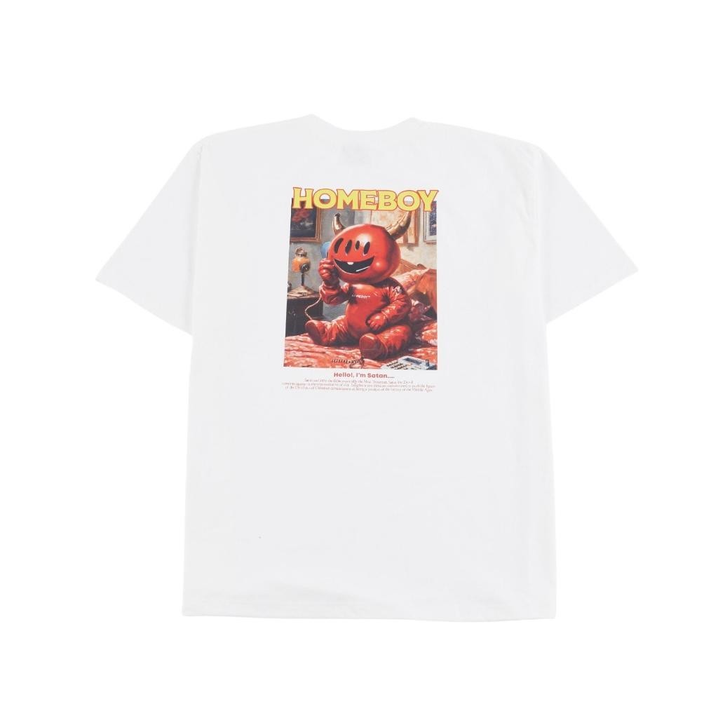 S-5XL HOMEBOY เสื้อยืดผู้ชายลาย HB.SATAN