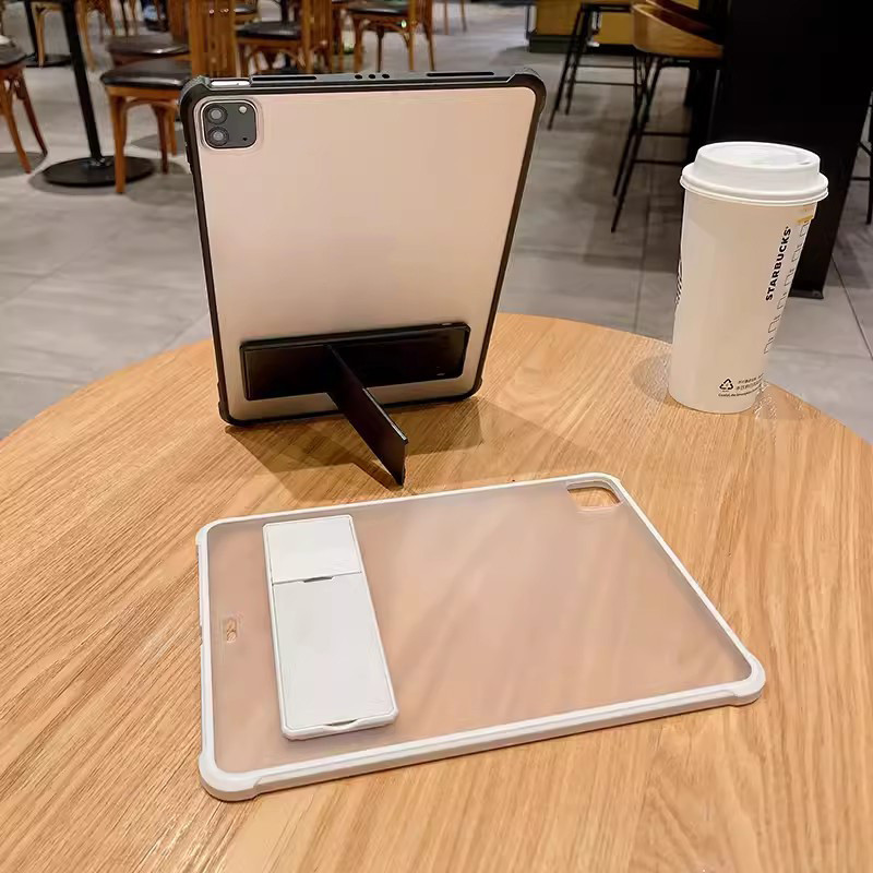 Slim Frosted Hard Stand กรณีแท็บเล็ตสําหรับ Huawei MatePad 11.5 PaperMatte Air11.5 11.5S 2024 11 PaperMatte Pro11 Pro10.8 T10S T10 SE 10.1 10.4 ซิลิโคนนุ่มกันชนฝาครอบป้องกัน