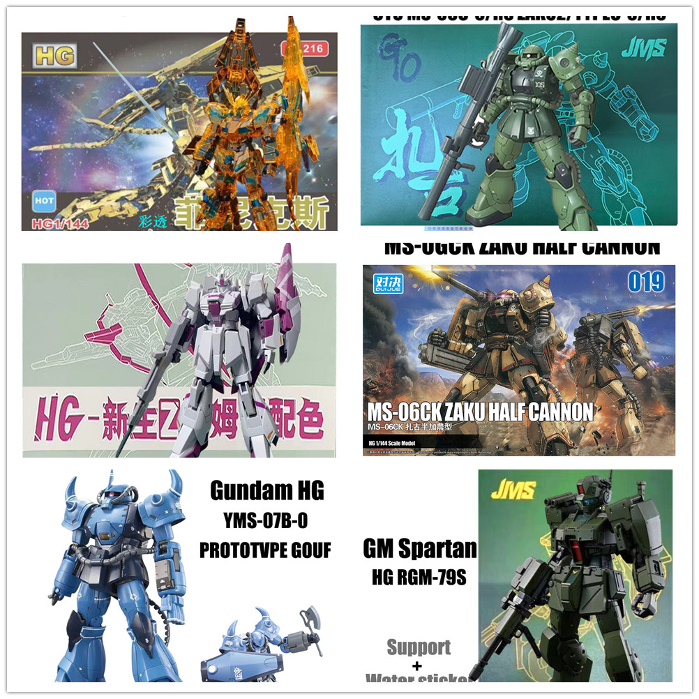 กันดั้ม HG Zaku Half Cannon Base Limite ZETA 3 MS-06CK Zaku JMS GM Spartan Unicorn Phenex โปร่งใส CTO MS-060-6 Rx-78-2 Hyaku Shiki Sengoku Astray Unicorn Phenex Assembly รุ่น