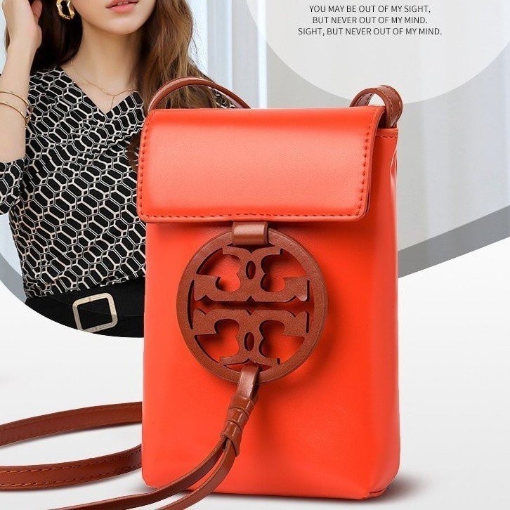 ✗Tory BURCH กระเป๋าสะพายโทรศัพท์มือถือแฟชั่นกระเป๋าสะพายขนาดกะทัดรัด