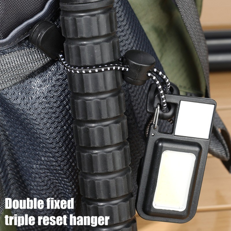 เชือกยางยืดแบบปรับได้ 2/5 ชิ้น - กระเป๋าเป้สะพายหลังปีนเขาที่วางไม้เท้า - เดินป่ากลางแจ้งเดินป่าเสาแก้ไขผูก - รูปที่ 2