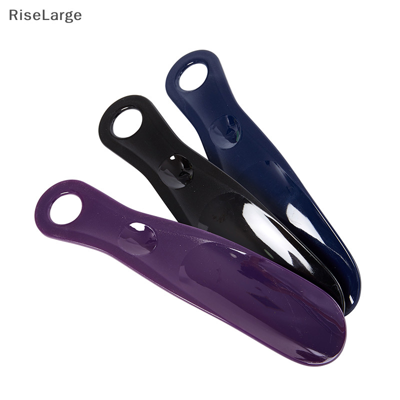 [RiseLarge] 1pc แตรรองเท้าพลาสติกสําหรับผู้สูงอายุผู้ชายผู้หญิงเด็ก Shoehorn ช้อนรองเท้าเครื่องมือรองเท้าใหม่