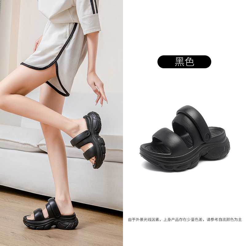 Ayuer รองเท้าแตะแพลตฟอร์มสําหรับผู้หญิง EVA ฤดูร้อนกลางแจ้งเพิ่ม Trampling Poo Sense รองเท้าแตะชายหาดแฟชั่น ราคา ถูกที่สุด ดีลบีเคเค แกลเลอรีภาพที่ 8