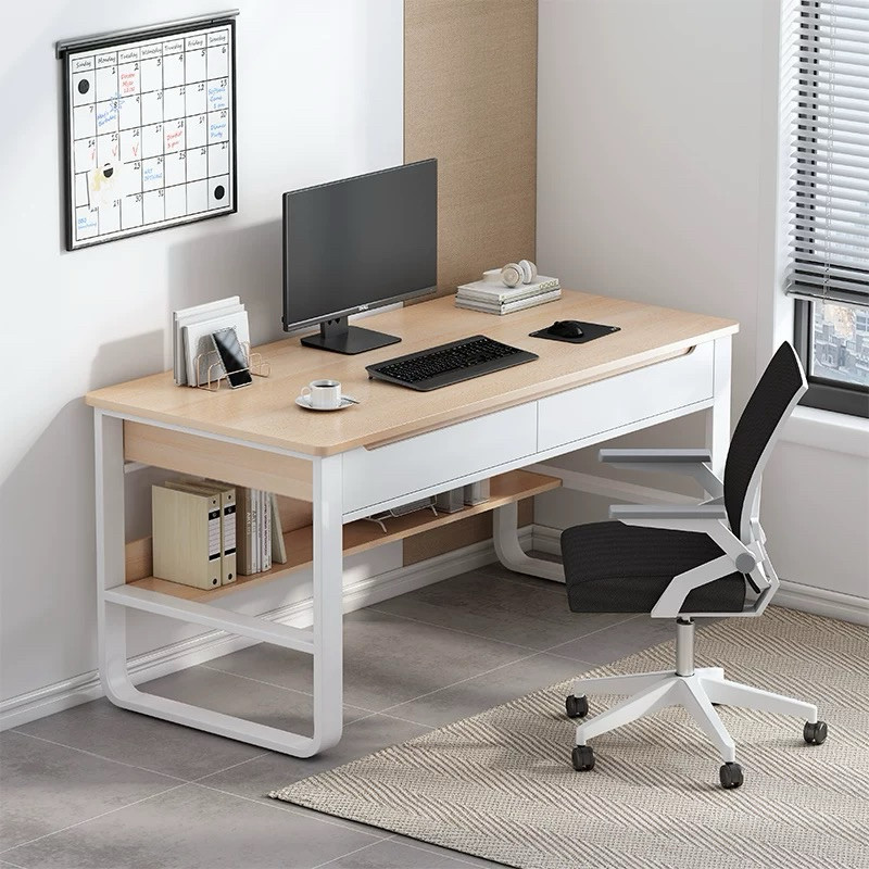 DUDEE โต๊ะทำงาน พร้อมชั้นวางของและลิ้นชัก 🚀🚀🚀