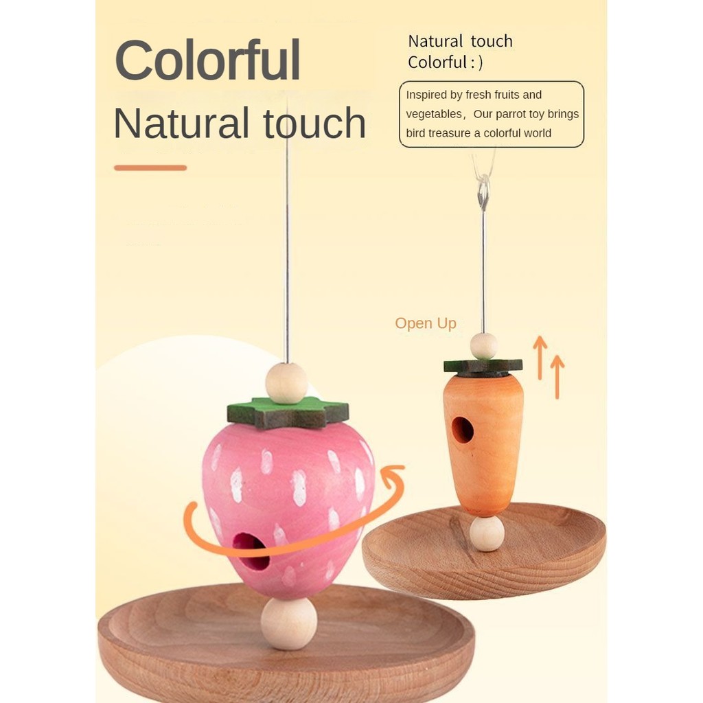 ของเล่นนก นกแก้ว ของเล่นเคี้ยวเพื่อการเรียนรู้ กรงนก การจัดภูมิทัศน์ - รูปที่ 5