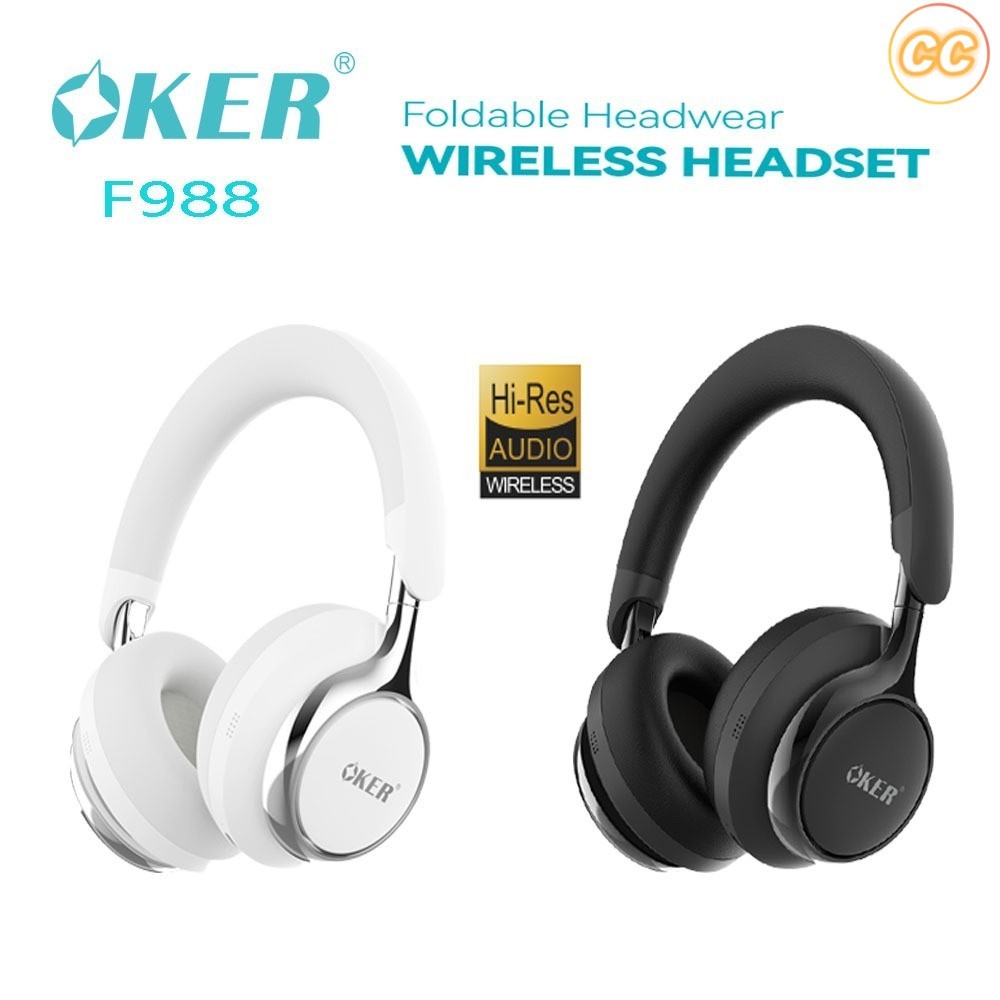 ✅แท้100% OKER F988 HEADPHONE BLUETOOTH 5.4 หูฟังบลูทูธ ไร้สาย WIRELESS HEADSET with MIC หูฟังครอบหู พร้อมไมโครโฟน