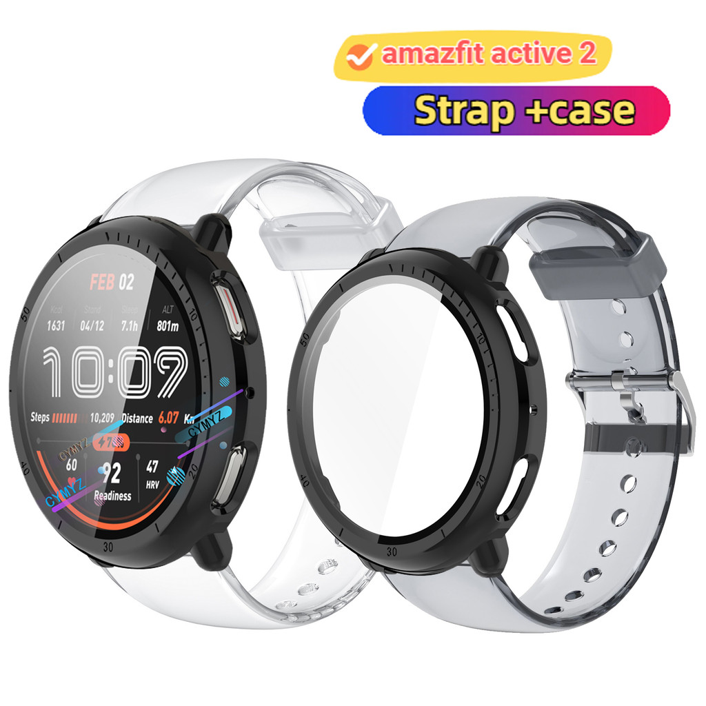 สําหรับ Amazfit Active 2 สาย Soft TPU สายโปร่งใสสําหรับสาย Amazfit Active2 สายรัดข้อมือกีฬาสําหรับ A