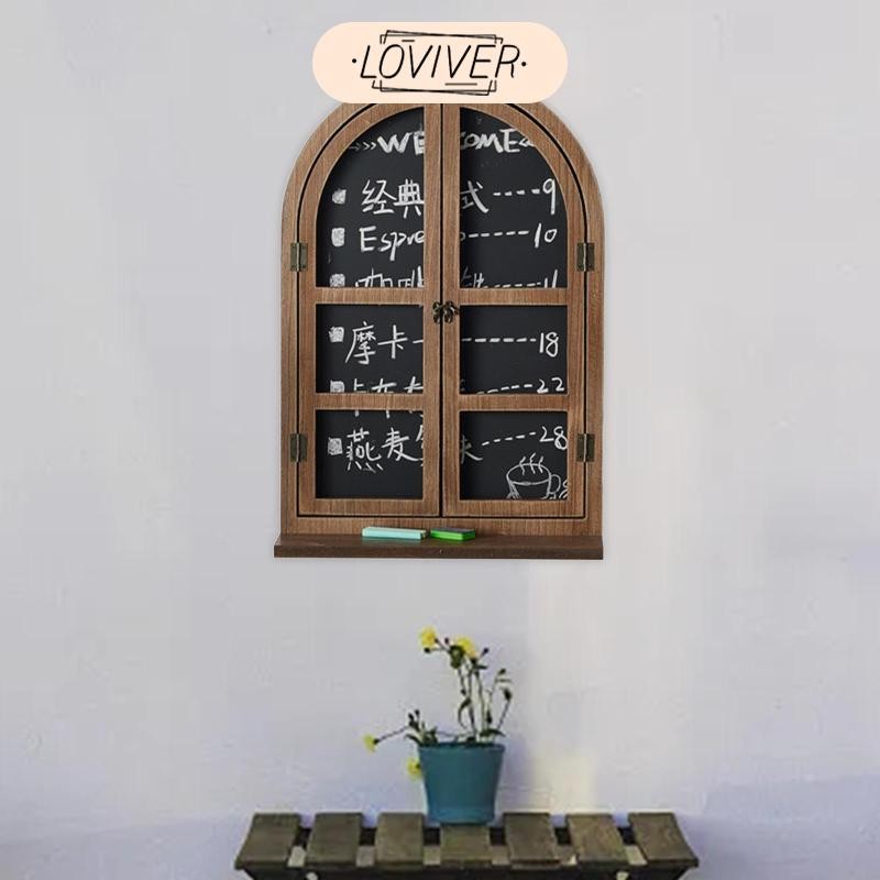 LOVIVER แขวนผนังตกแต่ง30x44เซนติเมตรสีน้ําตาลไม้วินเทจคณะกรรมการสําหรับ