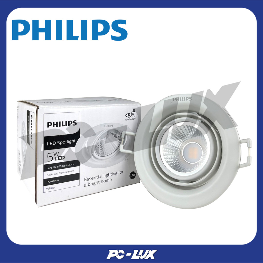 PHILIPS ดาวน์ไลท์ LED spotlight 59775 Pomeron 5 วัตต์ สี WARMWHITE