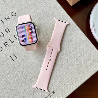 สายยางซิลิโคน for Smart Watch Ultra 3 2 IWatch Series 11 10 9 8 7 6 5 3 SE 45มม. 46มม. 44มม. 41มม. 40มม. 42มม. 38มม.