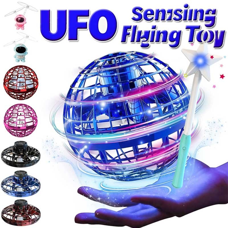 Mini UFO Induction Flying Spinner ของเล่นควบคุม Hand Boomerang Hover Spinner สมาร์ท Levitation Round