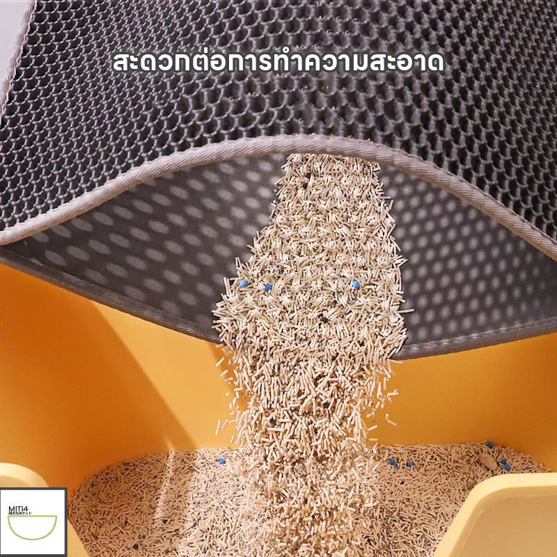 7iPet พร้อมส่ง แผ่นดักทรายแมว พรมดักทรายแมว พรม 2 ชั้น ช่วยดักทรายที่ติดตามเท้า มีทั้งหมด 4 ขนาด COD PU56