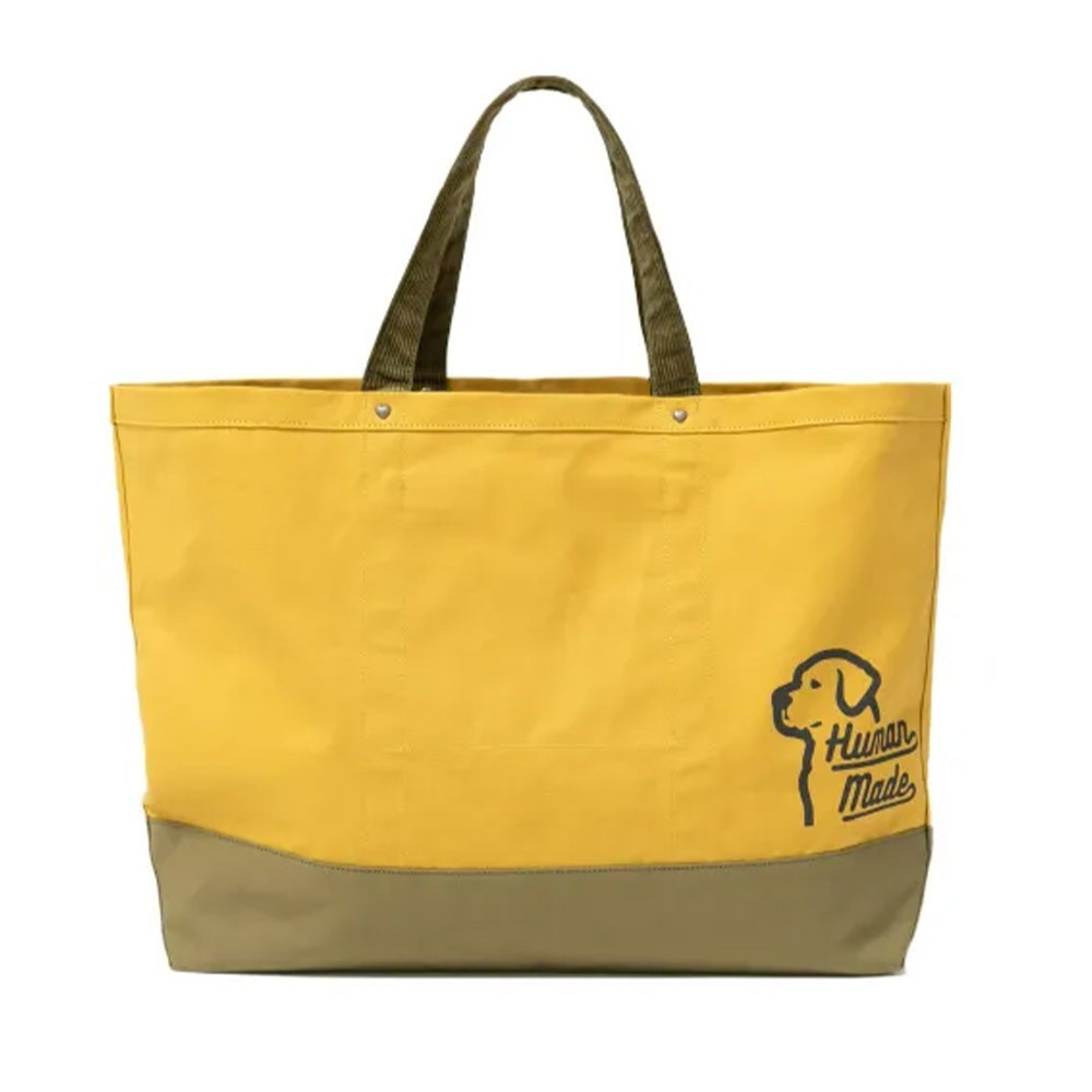 HUMAN MADE HUNTING TOTE BAG ขนาดใหญ่สีเหลือง