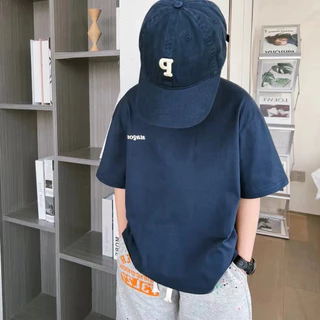 【ส่งจากไทย】เสื้อยืดสำหรับเด็ก ชุดเด็ก เสื้อยืด ฤดูร้อน หล่อจัง ผ้าฝ้าย ด้านบน นคอกลมใส่ได้เด็ก