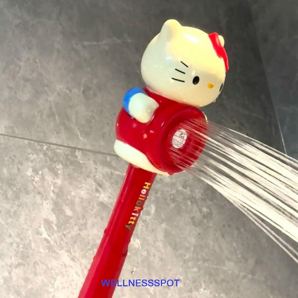 Wellnessspot หัวฝักบัวคิตตี้, มือถือแรงดันสูงการ์ตูนหัวฝักบัว, Sprayer น่ารัก Kawaii อุปกรณ์อาบน้ําห้องน้ําหัวฉีดสเปรย์ตกแต่งบ้าน