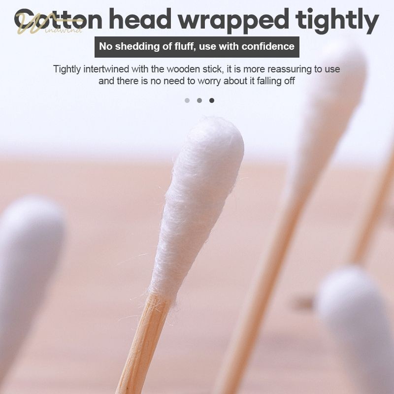 Windind สำลีทางการแพทย์ 8 ซม.  สำลีอเนกประสงค์  ไม้ไม้ฝ้ายแบบใช้แล้วทิ้งฆ่าเชื้อ-ww - รูปที่ 2