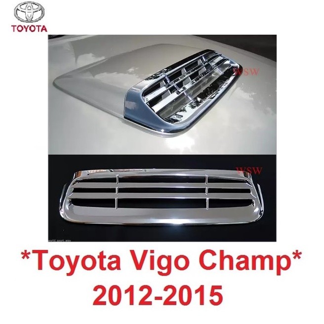ครอบจมูก TOYOTA VIGO CHAMP FORTUNER 2012 - 2014 โตโยต้า ฟอร์จูเนอร์ ครอบช่องลม ครอบสคู๊ป ช่องระบายลม วีโก้ แชมป์ ช่องลม