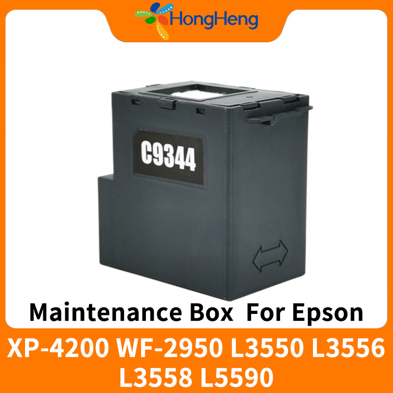 C9344 Epson L3550 L3556 L3558 L5590 XP4200 WF-2950 ตลับหมึกบํารุงรักษาหมึกกล่องหมึกเสียถังฟองน้ําชิป