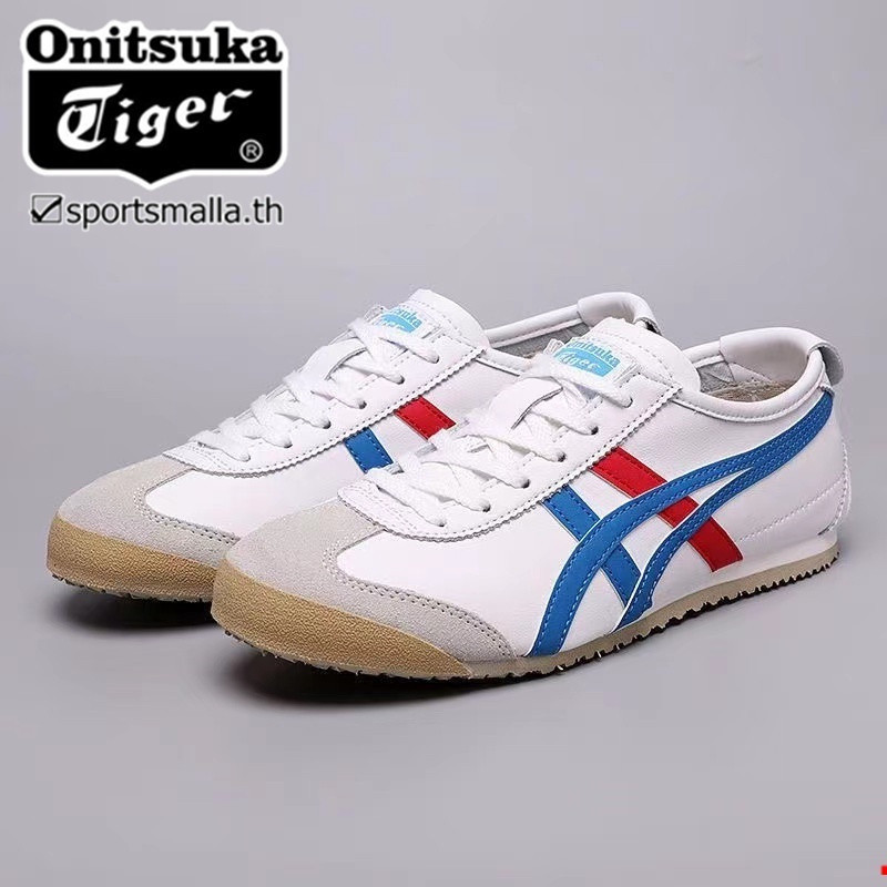 Onitsuka MEXICO 66 (หนังชั้นแรกคุณภาพสูง) รองเท้าผ้าใบลําลองคลาสสิกรองเท้าวิ่งผู้ชาย/รองเท้าแฟชั่นสตรี (จัดส่งฟรี)
