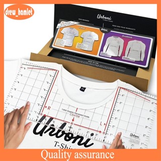 เสื้อยืดไม้บรรทัดคู่มือคอไลน์เทปวัดสําหรับการจัดตําแหน่งไวนิ…