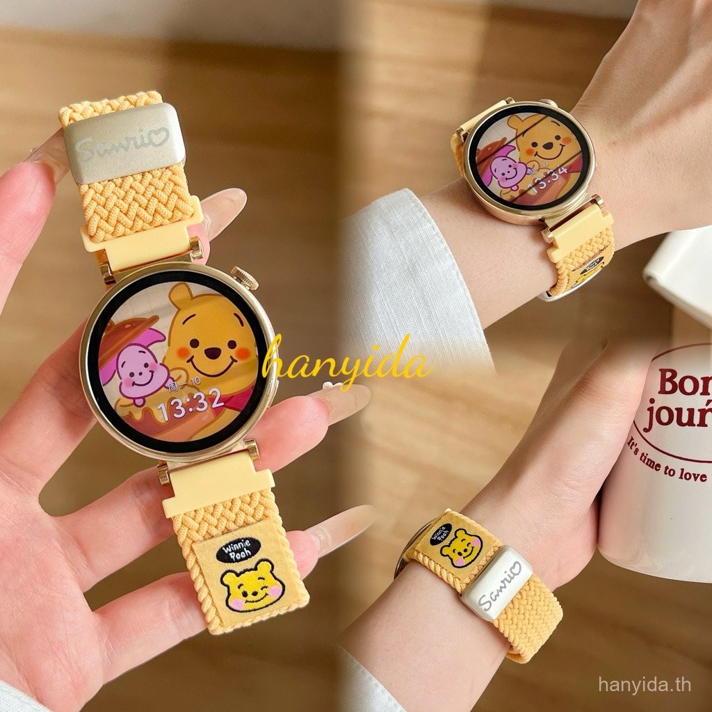 สายนาฬิกาที่เข้ากันได้กับ HUAWEI Fit 3 Watch 4 1mm GT5/4 Huawei 18_20_22mm สายแม่เหล็กแบบทอ
