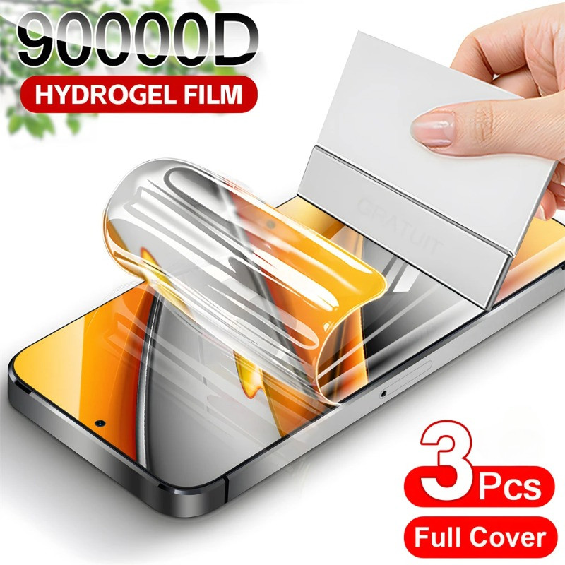 VIVO Y300Plus Y37Pro 3 ชิ้น 9000D HD Clear Soft Hydrogel ฟิล์มสําหรับ vivo Y300 Y200 Plus Y37 Pro Y2