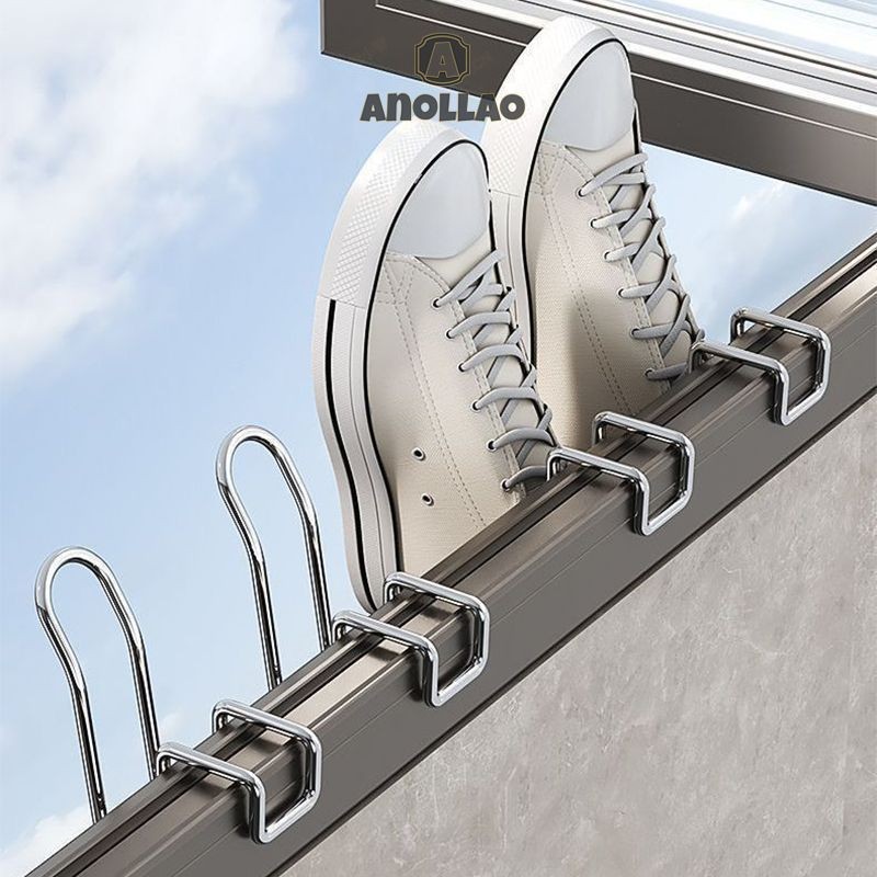ตะขอสแตนเลส ตะขอระเบียง ตะขอแขวนรองเท้า ขอเกี่ยวหน้าต่าง ใช้ได้กับ ราวระเบียง ราวแขวนระเบียง✨Anollao - รูปที่ 5