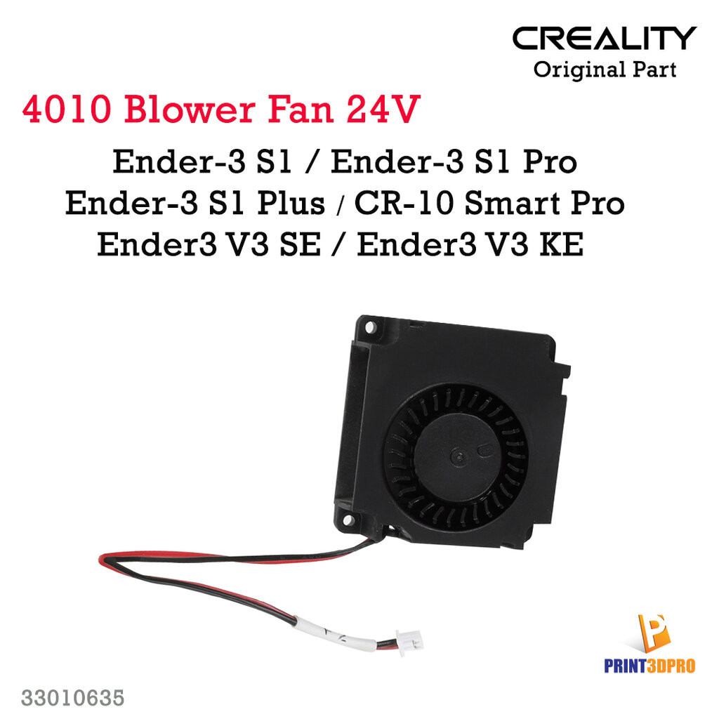 Creality Part 4010 Blower Fan 24V Cable Length 110mm 3D Printer Part