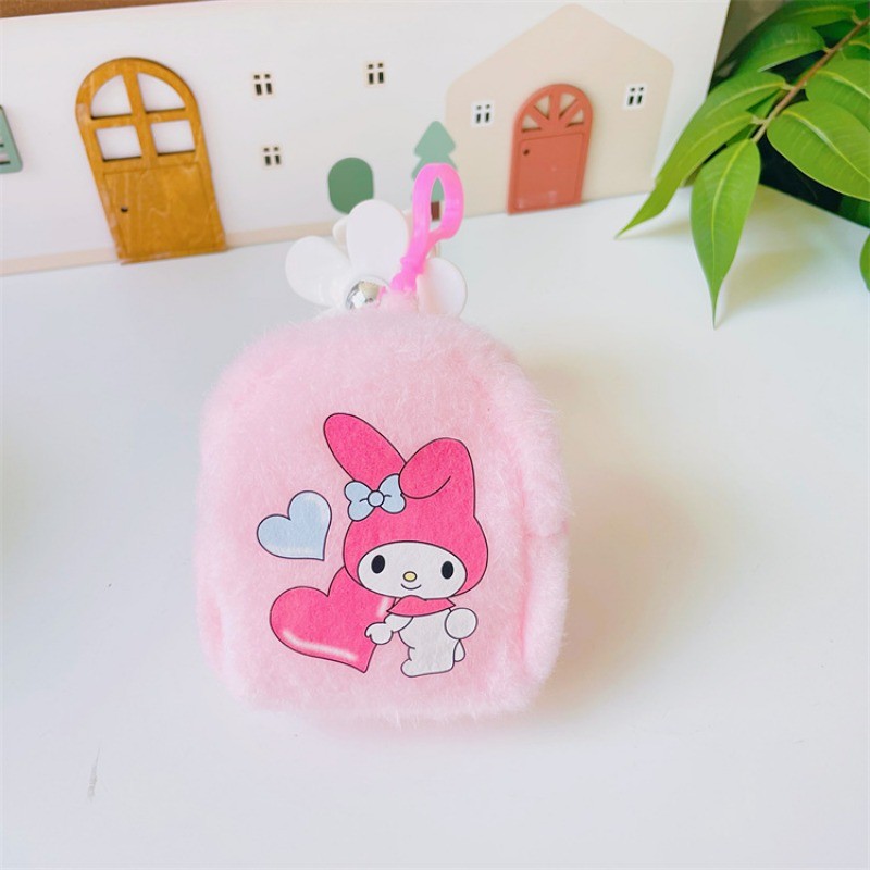 บวก ตุ๊กตาสามารถแขวนกระเป๋าใส่เหรียญสาวหัวใจ คุโรมิ กระเป๋าสตางค์หลวมการ์ตูนสร้างสรรค์เหรียญลิปสติกกระเป๋าเก็บ
