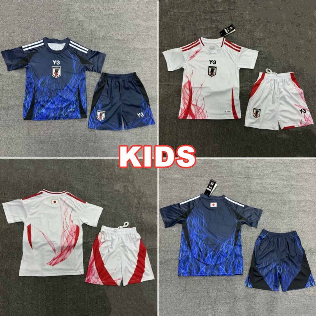 Japan Jersey 2024 Y3 Home Away ชุดเสื้อฟุตบอลเด็ก
