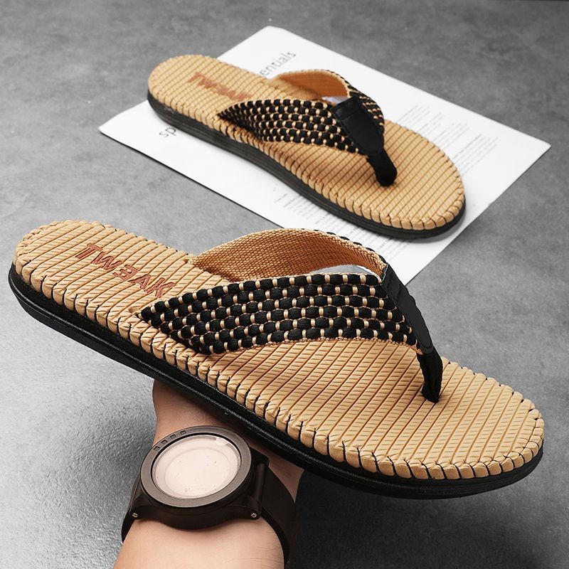 Flip-flops ผู้ชายสวมรองเท้าแตะกันลื่นกันลื่นกันกลิ่น sme Flip-flops ผู้ชายสวมใส่กันลื่นป้องกันกลิ่นไม่มีกลิ่นทุกวัน Outing รองเท้าแตะอินเทรนด์ชายหาด S