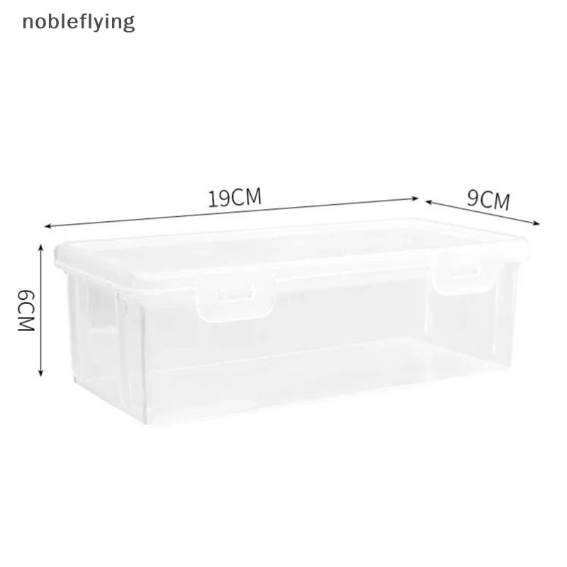 Nf 1PC ความจุขนาดใหญ่กล่องดินสอกล่อง PP วัสดุโปร่งใสกล่องดินสอ Stackable อุปกรณ์สํานักงานจัดเก็บกล่อง nobleflying