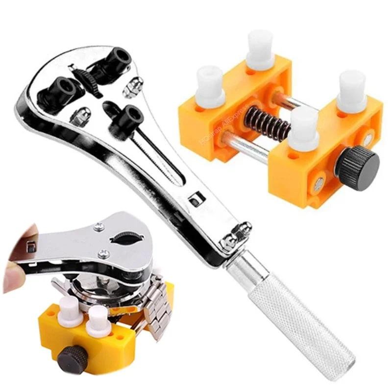 เปิดปกหลังของนาฬิกาโลหะ น้ํายาล้าง เครื่องมือกลับกรณีเปิดนาฬิกาซ่อมเครื่องมือปรั