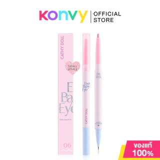 Cathy Doll Eye Baby Eye [0.2g + 0.3ml] เคที่ ดอลล์ ปากกาวาดดอลลี่อาย มาพร้อมหัวปากกา 2 ด้าน