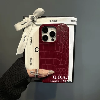 Goat สีทึบ minimalist จระเข้ patte ปลอกสําหรับ iphone 17 pro max iphone 17 16 11 16 15 14 13 12 Pro max iPhone xr xs max x 8 7 plus se 2020 กรณีป้องกัน anti-drop ฝาหลังกรณี