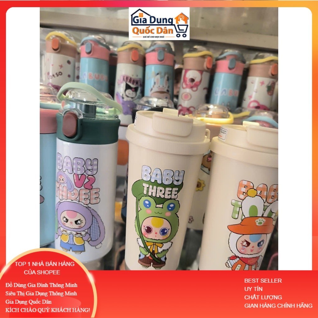 Innox 316 กระติกน้ําร้อนเบบี้ทรี ความจุ 600ml คุณภาพสูง ดีไซน์น่ารัก ND77